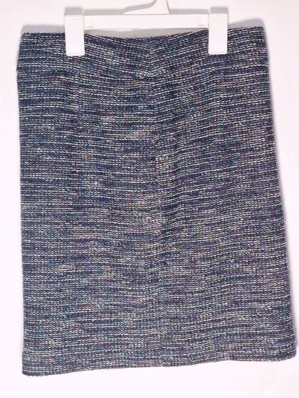 Banana Republic Sz 6 Navy Tweed Pencil Skirt